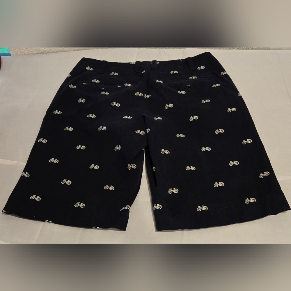 Ladies Talbots Bermuda Shorts Sz 6 Mid Rise 10" Inseam Navy Blue - Picture 3 of 7